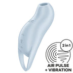 SATISFYER Pocket Pro 1 – Klitoris-Stimulator, hellblau