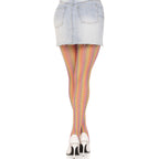 Leg Avenue – Mehrfarbige Häkelstrümpfe
