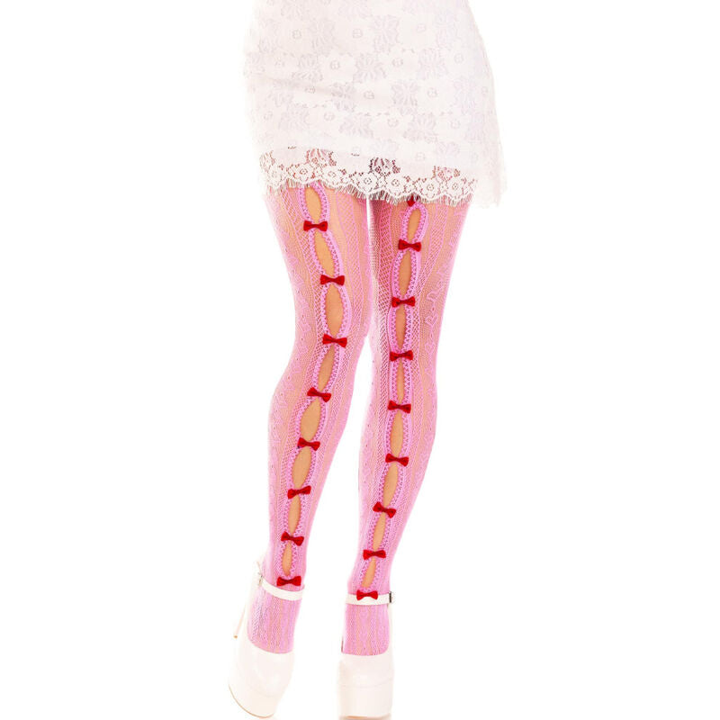LEG AVENUE – BAS AVEC OUVERTURES COEUR & NOEUDS