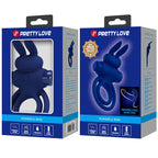 PRETTY LOVE – DAREY DOUBLE VIBRATING RING RABBIT BLUE