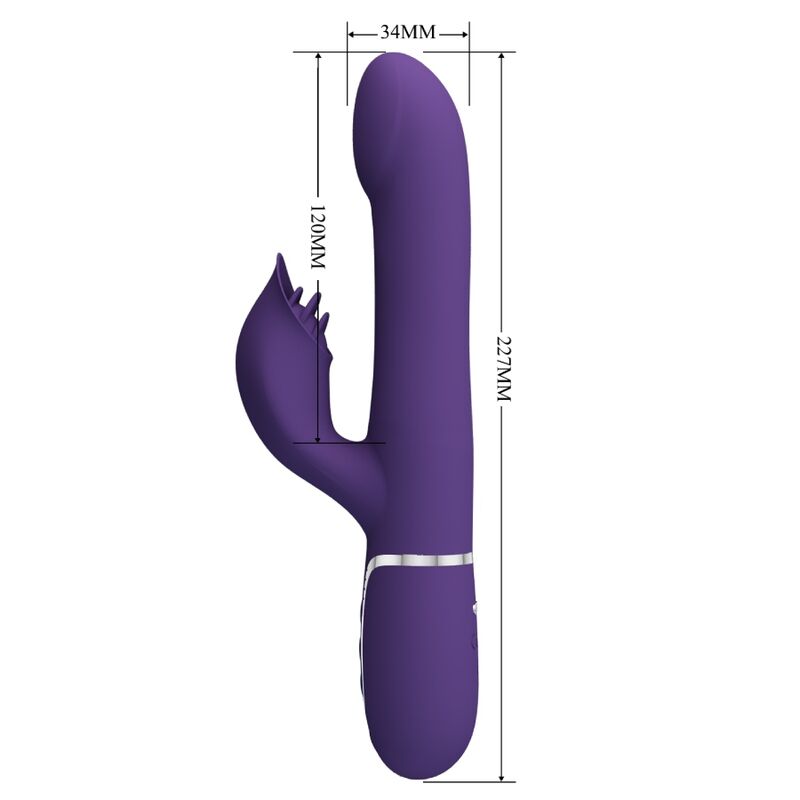 PRETTY LOVE – ZALIN PERLE VIBRATORE CONIGLIO 4 EN 1 VIOLA