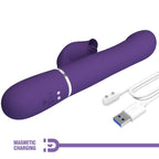 PRETTY LOVE – ZALIN PERLE VIBRATORE CONIGLIO 4 EN 1 VIOLA