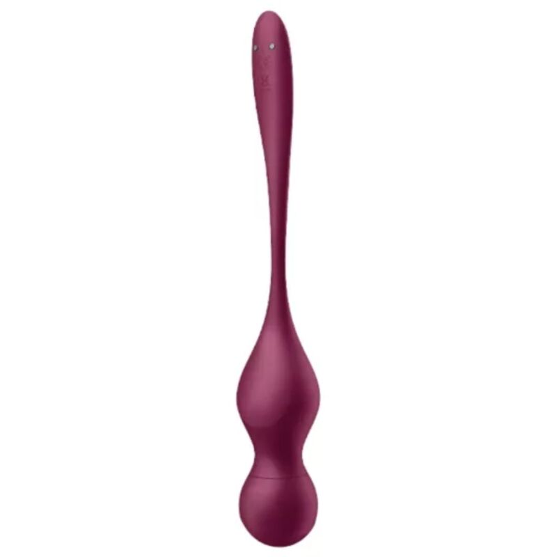 SATISFYER – LOVE BIRDS VARY VIBRATING BALLS FREE APP WINE RED