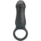 PRETTY LOVE – TRAE VIBRATING BLACK RING WITH STIMULATOR