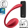 SATISFYER Shiny Petal – G-Punkt-Stimulator mit Fernbedienung und App, rot
