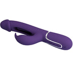 PRETTY LOVE – VIBRATORE MULTIFUNZIONE KAMPAS RABBIT 3 IN 1 CON LINGUA VIOLA