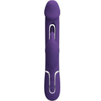PRETTY LOVE – VIBRATORE MULTIFUNZIONE KAMPAS RABBIT 3 IN 1 CON LINGUA VIOLA
