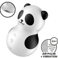 SATISFYER – POCKET PANDA STIMOLATORE E VIBRATORE IN BIANCO E NERO