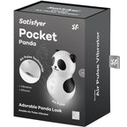 SATISFYER – POCKET PANDA STIMOLATORE E VIBRATORE IN BIANCO E NERO