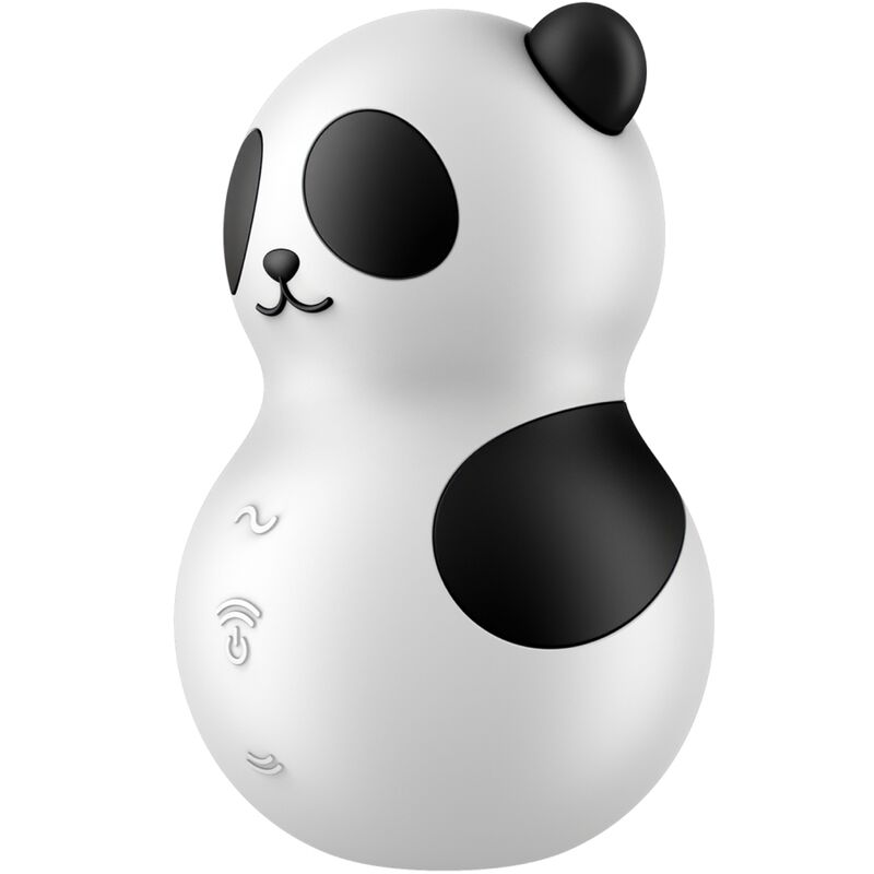 SATISFYER – POCKET PANDA STIMOLATORE E VIBRATORE IN BIANCO E NERO