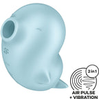 SATISFYER Sassy Seal – Air-Pulse-Stimulator und Vibrator, blau