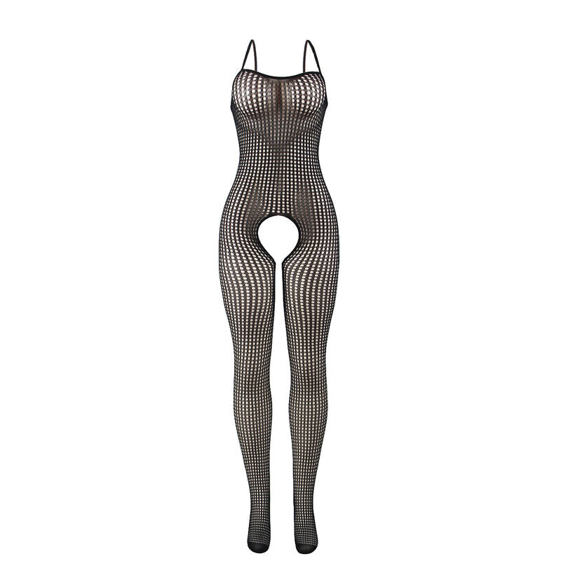 SUBBLIME – 951726 BODYSTOCKING NOIR EN RÉSILLE ÉLASTIQUE SANS FOURRURE TAILLE UNIQUE