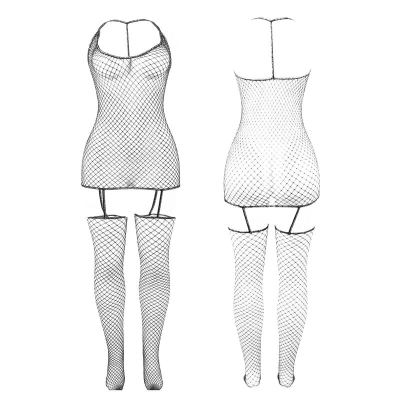 SUBBLIME – 951955 SHINY FISHNET BODYSTOCKING ONE SIZE