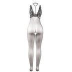 SUBBLIME – 951993 BODYSTOCKING RÉSILLE TRANSPARENTE NOIRE SANS FOURRURE TAILLE UNIQUE