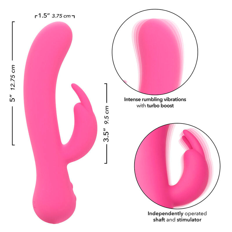 CALEXOTICS – FIRST TIME VIBRATORE CONIGLIO RICARICABILE ROSA