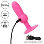 CALEXOTICS – FIRST TIME ANAL PLUG BEADED PROBE 10 VIBRATIONS PINK