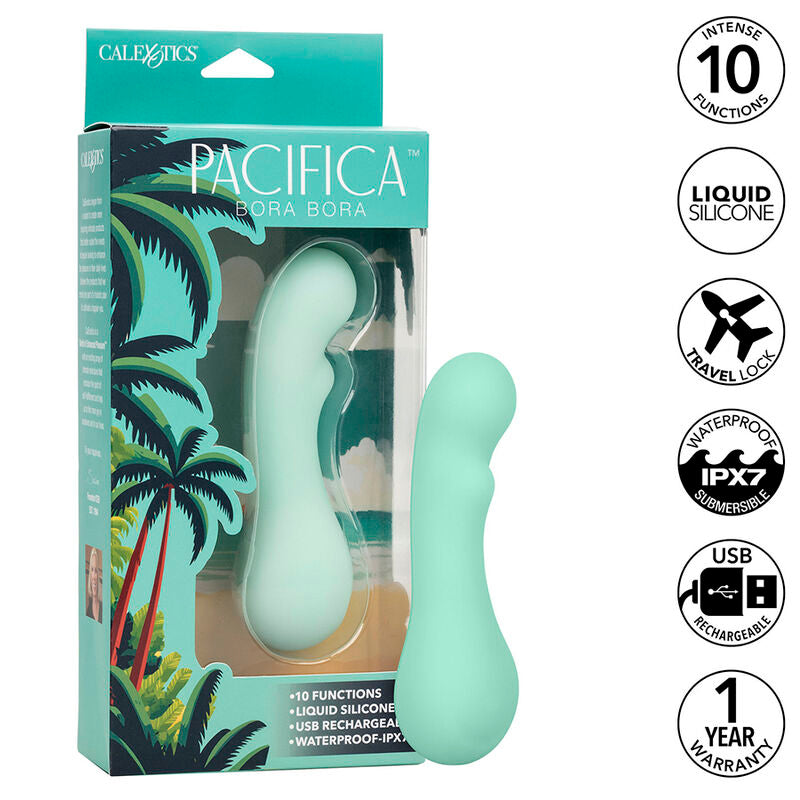 CALEXOTICS – PACIFICA BORA BORA STIMOLATORE PUNTO G 10 VIBRAZIONI AQUA