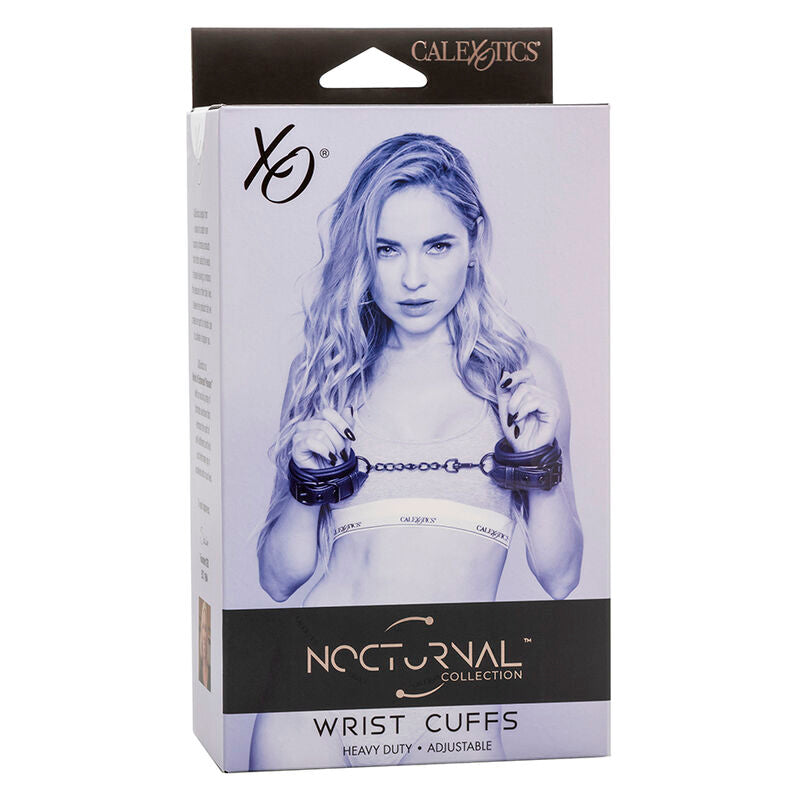 CALEXOTICS – NOCTURNAL MANICHETTE DA POLSO IN PELLE REGOLABILI NERE