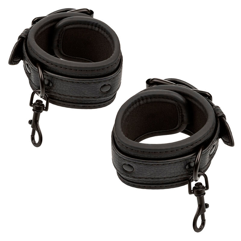 CALEXOTICS – NOCTURNAL CEINTURE DE LIT RÉGLABLE EN CUIR NOIR