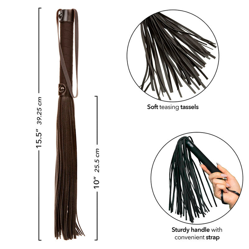 CALEXOTICS – NOCTURNAL FLOGGER LEATHER BLACK