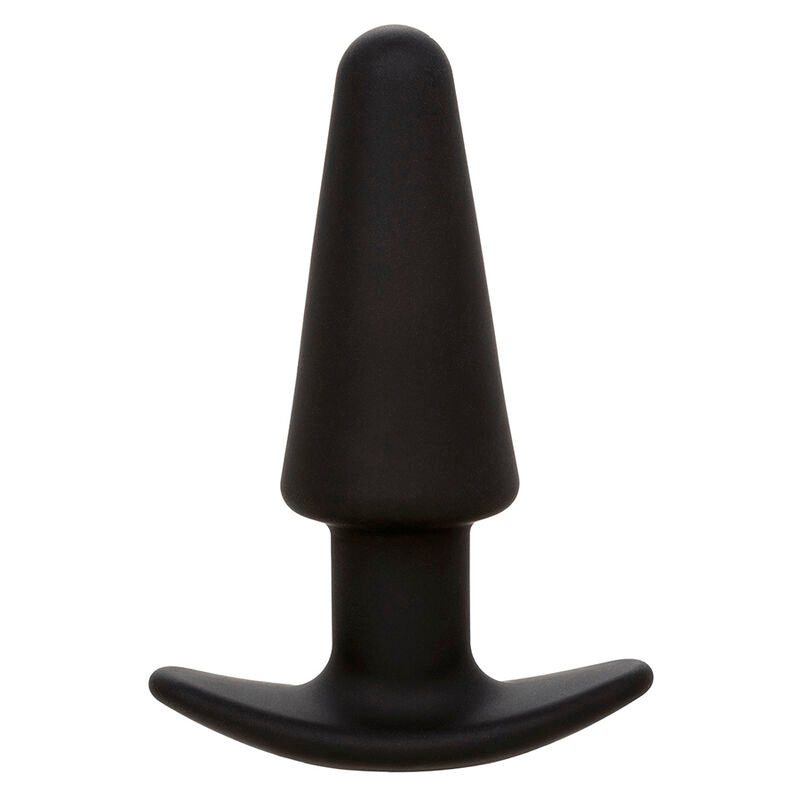 CALEXOTICS – ROCK BOTTOM TAPERED ANAL PLUG 10 VIBRACIONES SILICONE BLACK