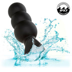 CALEXOTICS – ROCK BOTTOM PERLINE TAPPO ANALE 10 VIBRAZIONI SILICONE NERO