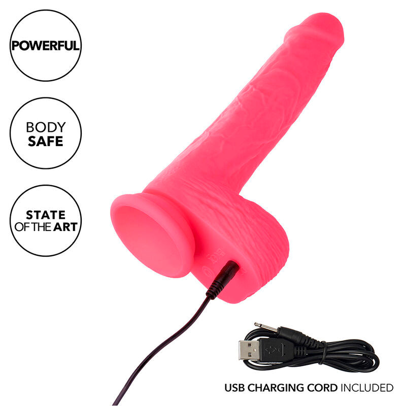 CALEXOTICS – STUDS REALISTIC VIBRATOR 10 VIBRATIONS PINK