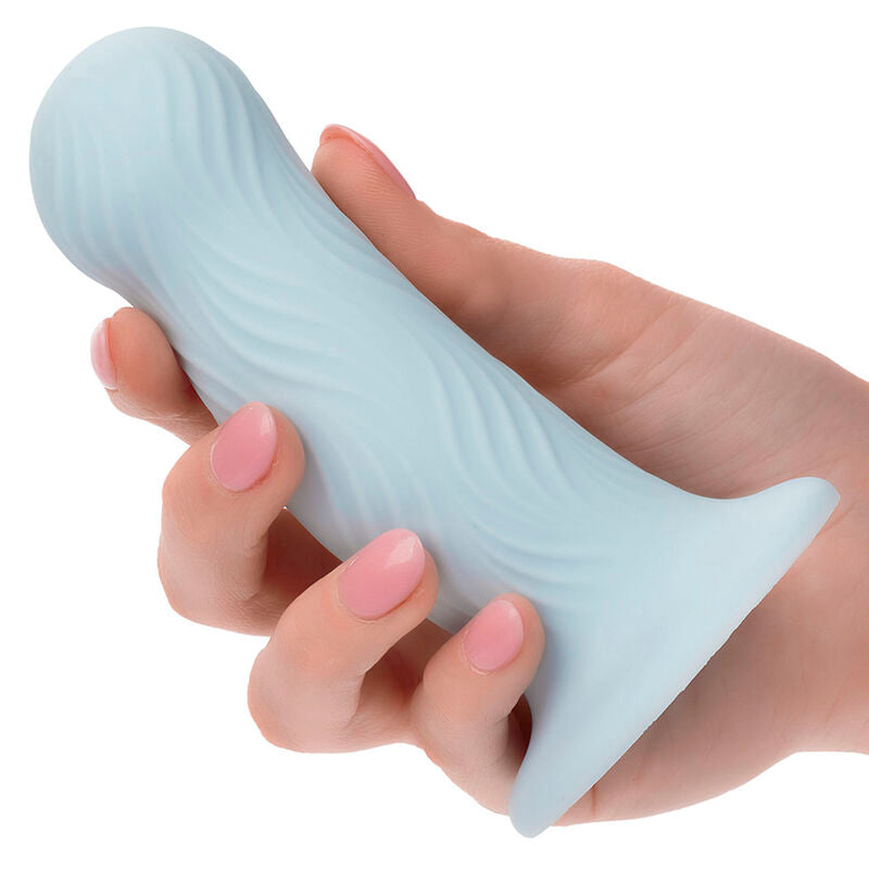 CALEXOTICS Wave Rider Foam – Analplug mit Saugnapfbasis, blau
