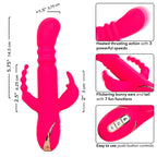 CALEXOTICS – JACK FANTASY VIBRATORE TRIPLO RISCALDATO ROSA CONIGLIO