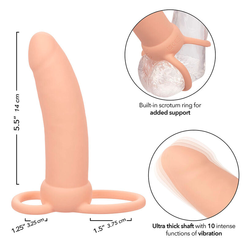 CALEXOTICS Performance Maxx Thick – Doppelpenetrator, hautfarben