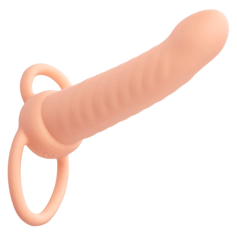CALEXOTICS Performance Maxx Ribbed – Doppelpenetrator, hautfarben