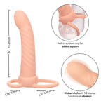 CALEXOTICS Performance Maxx Ribbed – Doppelpenetrator, hautfarben