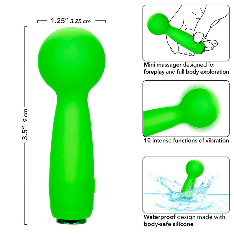 CALEXOTICS – NEON VIBES LE BUBBLY VIBE MINI MASSEUR 10 VIBRATIONS VERT