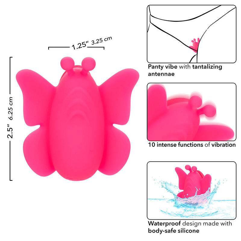 CALEXOTICS – NEON VIBES FLUTTER VIBE STIMOLATORE 10 VIBRAZIONI ROSA