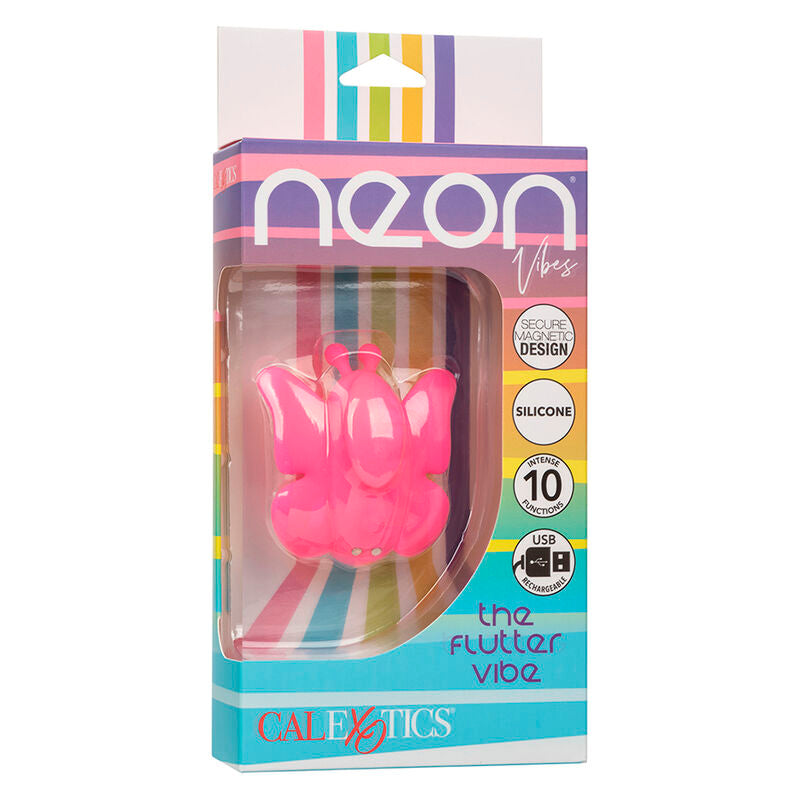 CALEXOTICS – NEON VIBES FLUTTER VIBE STIMOLATORE 10 VIBRAZIONI ROSA