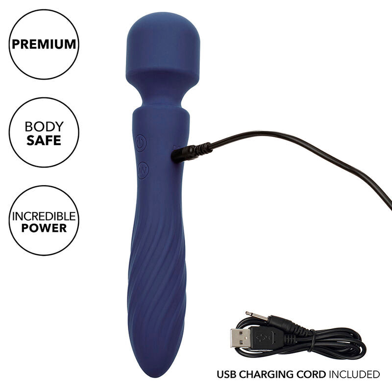 CALEXOTICS – CHARISMA MYSTIQUE MASSAGER DUAL MOTORS 12 FUNCTIONS 20,5 CM X 4.5 CM PURPLE