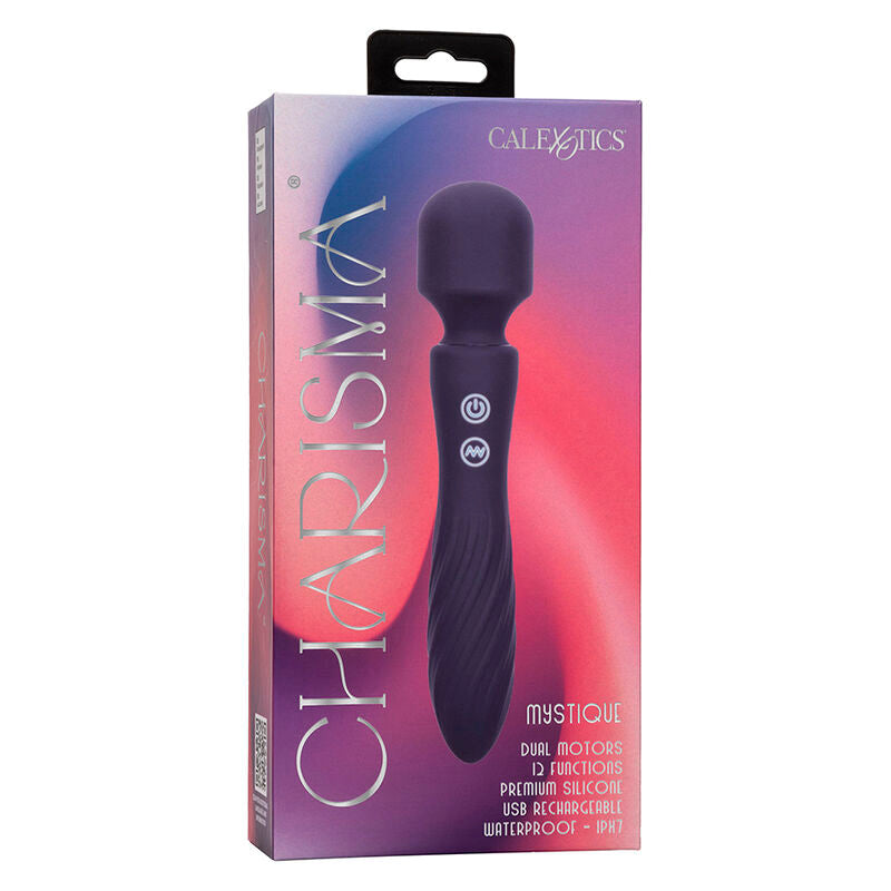 CALEXOTICS – CHARISMA MYSTIQUE MASSAGER DUAL MOTORS 12 FUNCTIONS 20,5 CM X 4.5 CM PURPLE