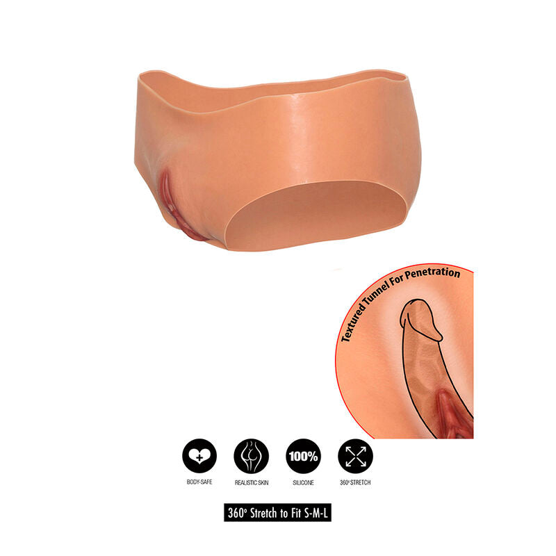 DÉSIR CACHÉ – ALTER EGO CULOTTE VAGIN OUVERT TAILLE BASSE CHAIR