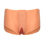 HIDDEN DESIRE Alter Ego – Offener Vagina- und Anus-Slip, mittlere Taille, hautfarben