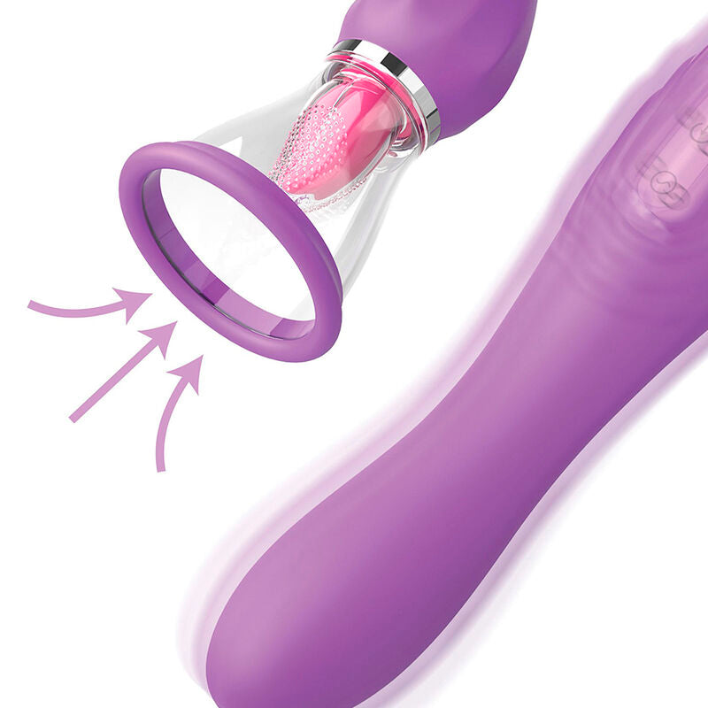 FANTASY FOR HER – Ultimate Pleasure Max Saugschlauch mit stimulierender Zunge, Lila