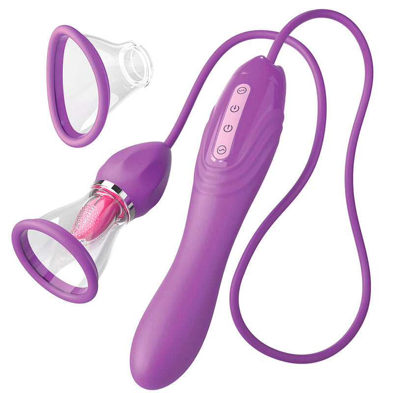 FANTASY FOR HER – ULTIMATE PLEASURE MAX SUCTION HOSE WITH STIMULATING TONGUE PURPLE