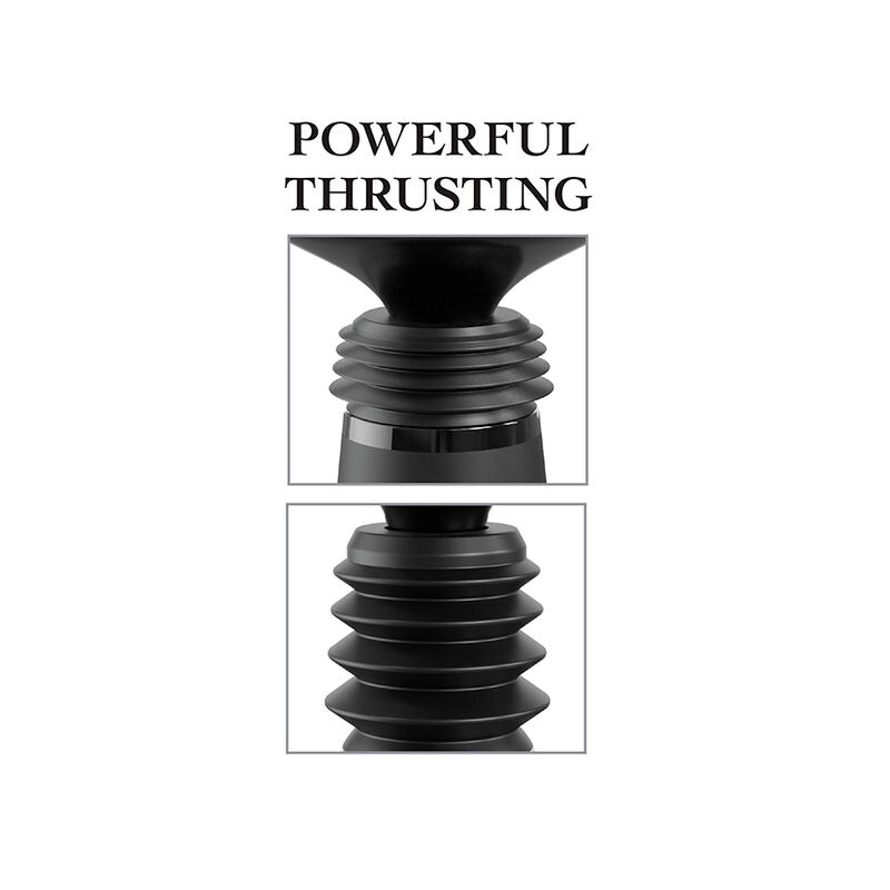 FETISH FANTASY SERIES – BODY DOCK THRUSTER DILDO CLAMP WITH 7 PUSH MODES BLACK