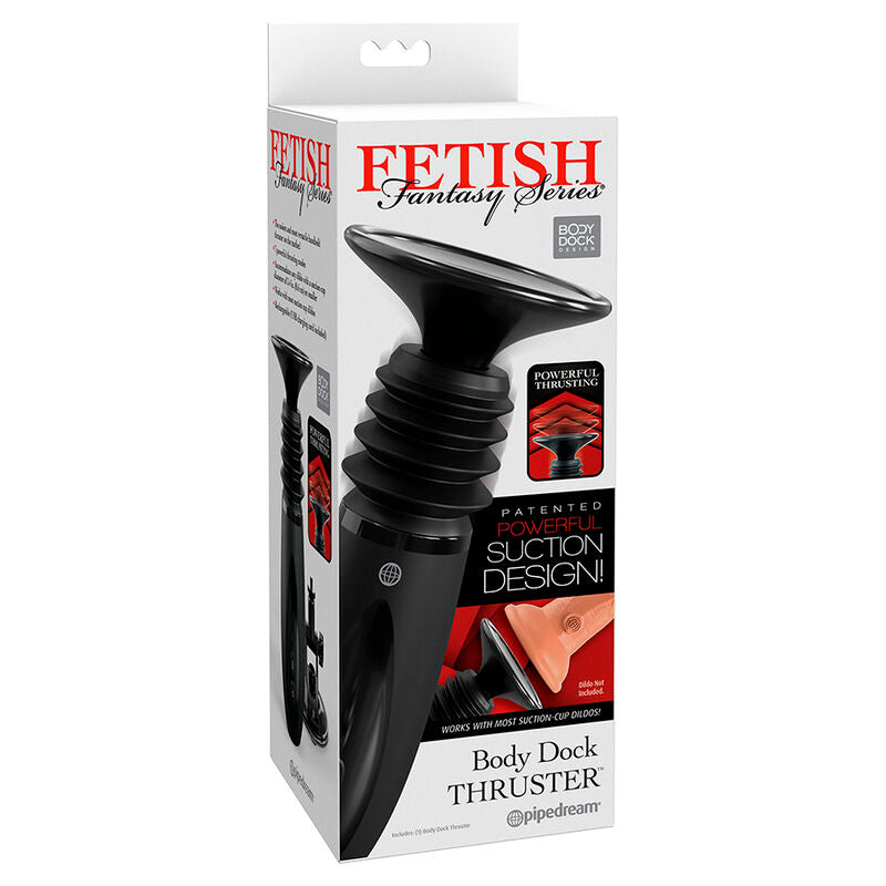 FETISH FANTASY SERIES – BODY DOCK THRUSTER DILDO CLAMP WITH 7 PUSH MODES BLACK