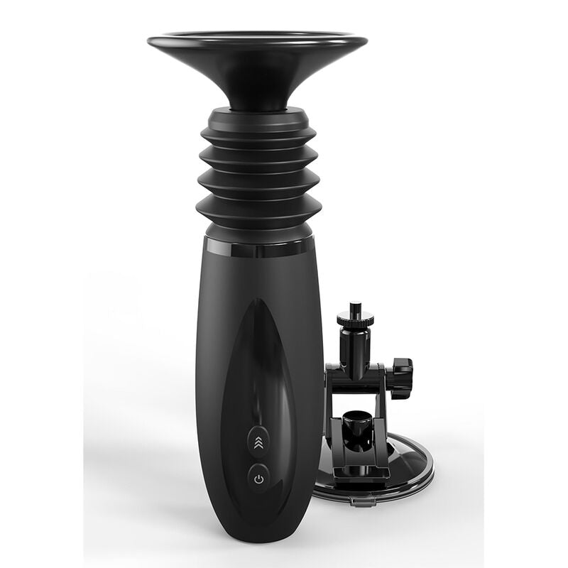 FETISH FANTASY SERIES – Body Dock Thruster Dildo-Halterung mit 7 Push-Modi, Schwarz