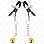 Kink – Nippelklammern mit Jingle-Bell-Anhänger, Gold, 6 cm