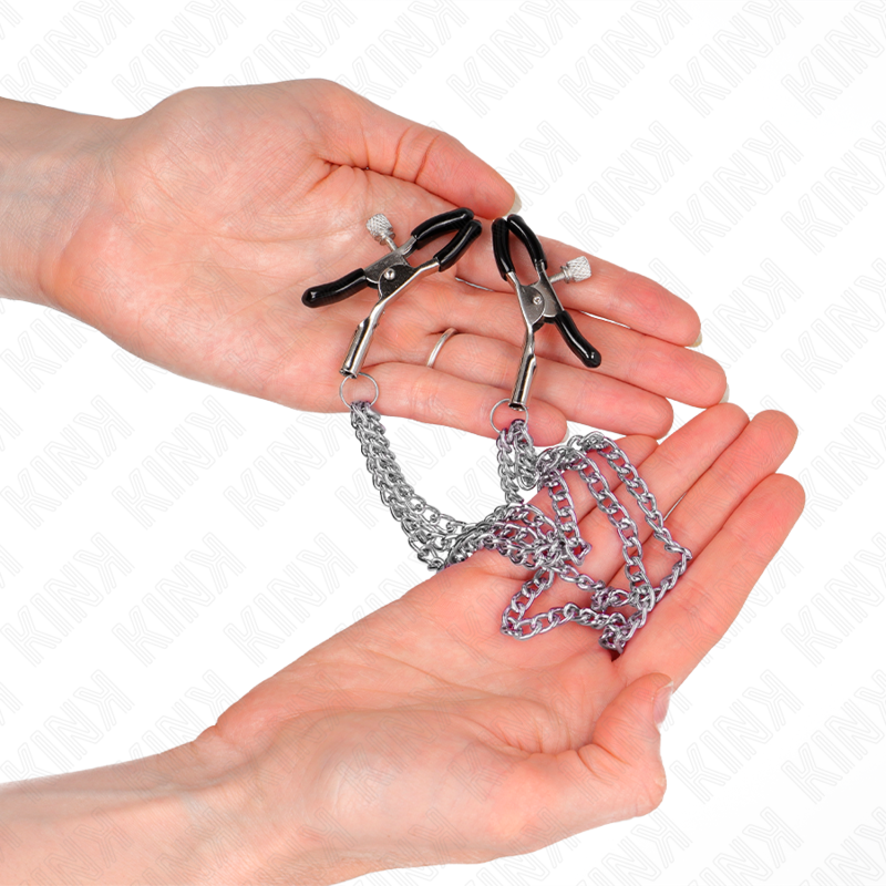 KINK – PINZE PER CAPEzzoli CON 3 CATENE ARGENTO 20/23/28 CM