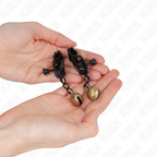 KINK – BELL JAW STYLE NIPPLE CLAMPS BLACK 7 CM