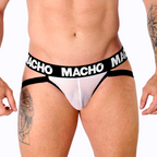 MACHO – MX26X1 JOCK GRID BLANC