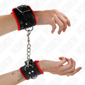 KINK – Pelzgefütterte Handgelenksfesseln mit quadratischen Löchern, 17–29 cm x 6 cm