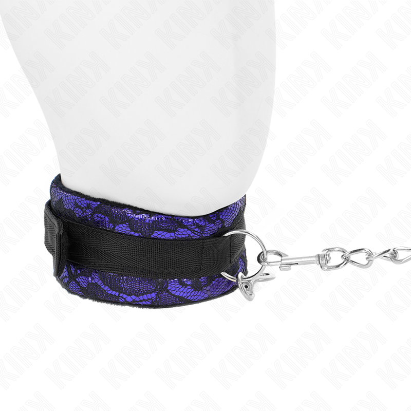 Kink – Kurzes Halsband aus Samtspitze mit Leine, 105 cm